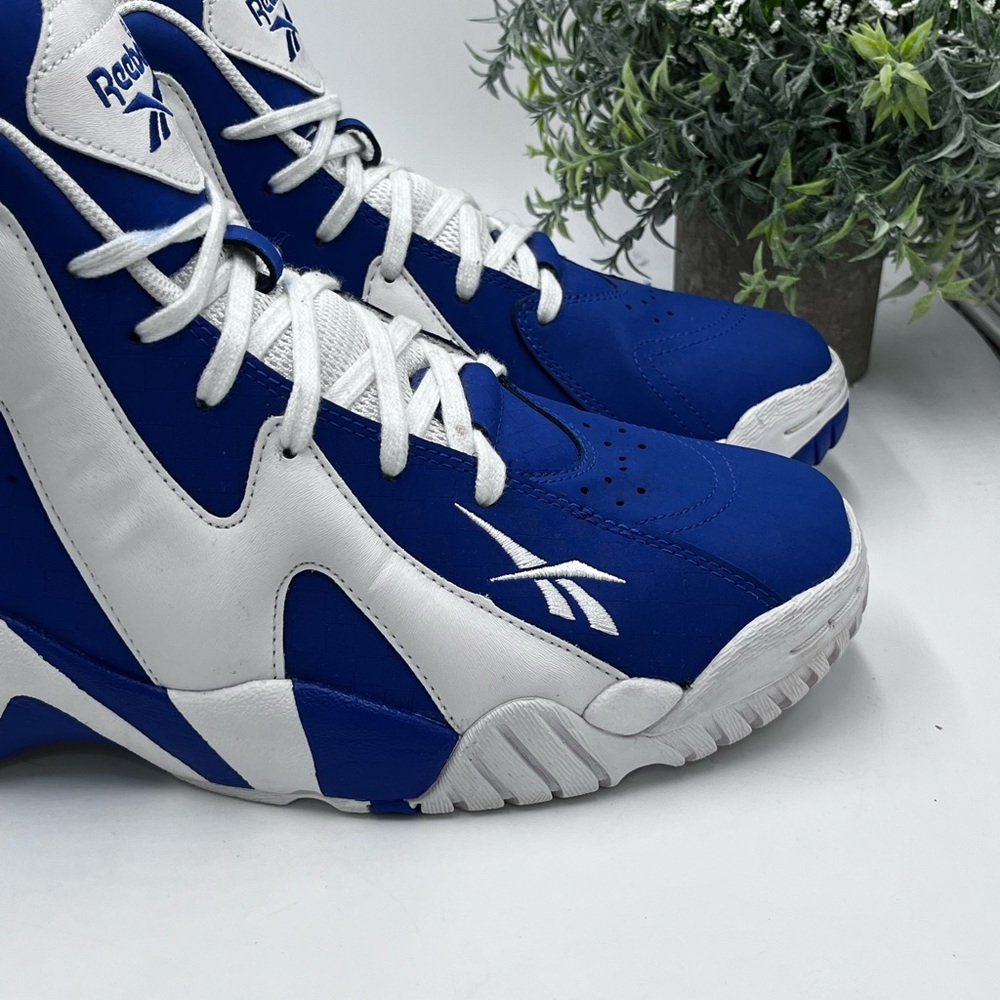 Reebok Kamikaze II Letter of Intent Shoes Dark Royal Blue & White Mens Size 9.5 - Picture 3 of 16